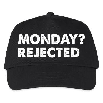 Monday? Rejected - Kids’ Baseball Cap - black - Front