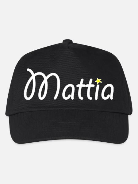 Mattia - Kinder Basecap - Schwarz