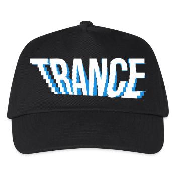 Logo-Design von Trance Music. - Kinder Basecap - Schwarz - Vorne