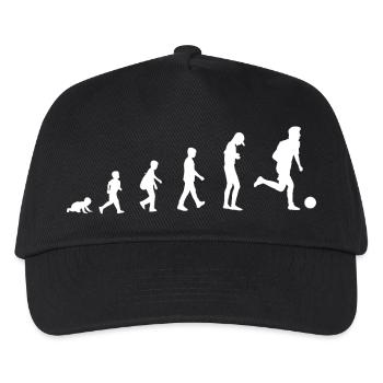 Entwicklung zum Fußballer / Fußball, Ballsport - Kinder Basecap - Schwarz - Vorne