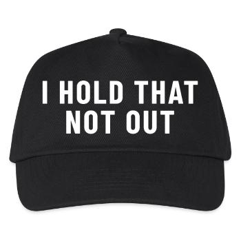 I Hold That Not Out Denglish - Kinder Basecap - Schwarz - Vorne