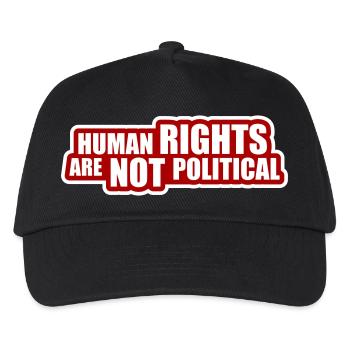Human Rights Are Not Political Menschenrechte Logo - Kinder Basecap - Schwarz - Vorne