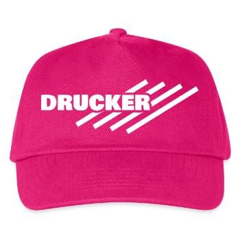 Beruf Drucker - Kinder Basecap - Fuchsia - Vorne