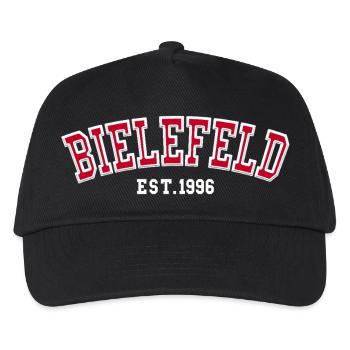 Bielefeld gegründet 1996 - Kinder Basecap - Schwarz - Vorne