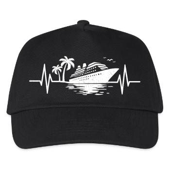 Heartbeat Cruise Ship Cruiser - Kids’ Baseball Cap - black - Front