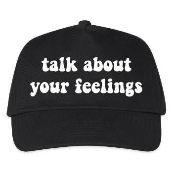 Parlez de votre thérapeute des sentiments - Casquette de baseball Enfant - noir - Devant