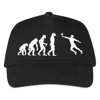 Geschenkidee für einen Faustball-Fan mit Teamspiel - Kinder Basecap - Schwarz - Vorne