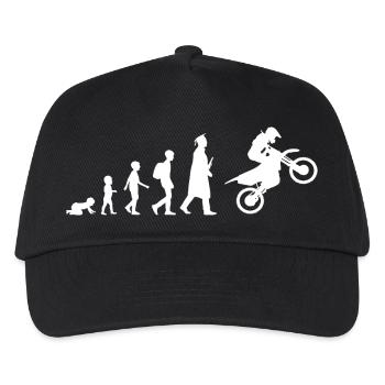 Evolution Motocross - Kinder Basecap - Schwarz - Vorne