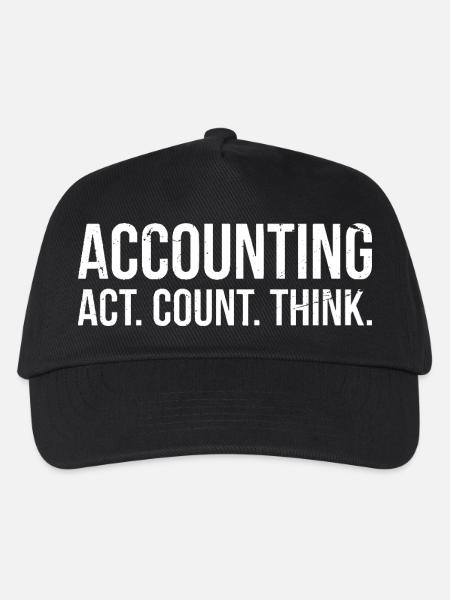 accounting act count think - Kinder Basecap - Schwarz