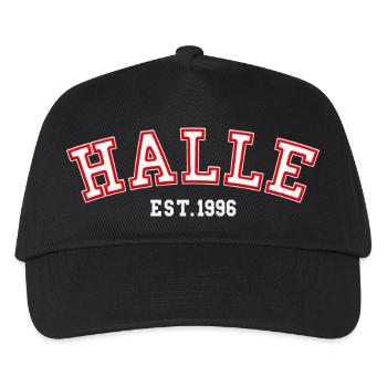 Halle Est. 1996 - Kids’ Baseball Cap - black - Front