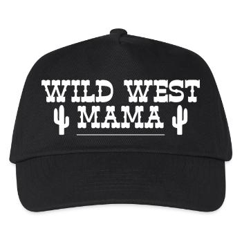 Mama Geschenk Wild West Country Western - Kinder Basecap - Schwarz - Vorne