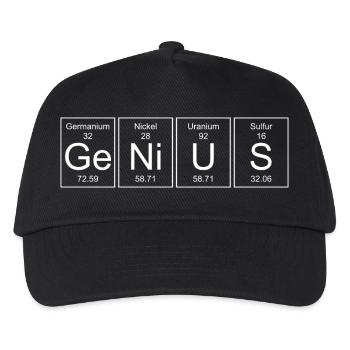 Genie - Genius (Periodic Table Style) - Kinder Basecap - Schwarz - Vorne