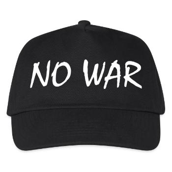 No war - Kids’ Baseball Cap - black - Front