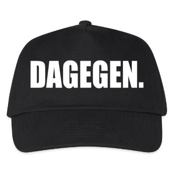 Dagegen - Kinder Basecap - Schwarz - Vorne