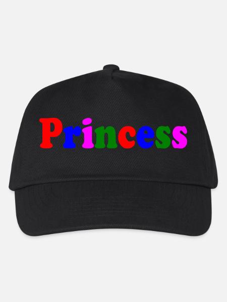 Princess - Kinder Basecap - Schwarz