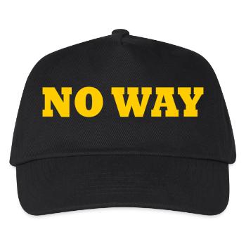 No way - Kids’ Baseball Cap - black - Front
