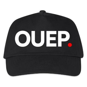 JA | Minimalistischer humoristischer Ausdruck - Kinder Basecap - Schwarz - Vorne