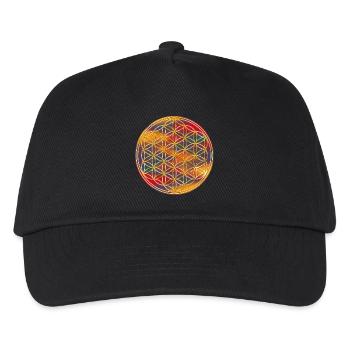 Flower of Life | flower of life | Gold Coloured 2 - Kids’ Baseball Cap - black - Front