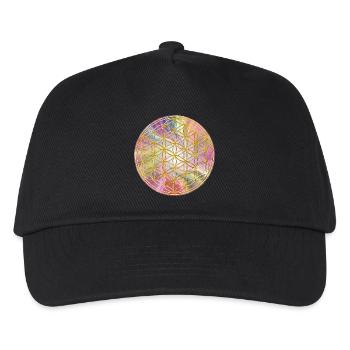 Flower of Life | flower of life | Gold Stained 3 - Kids’ Baseball Cap - black - Front
