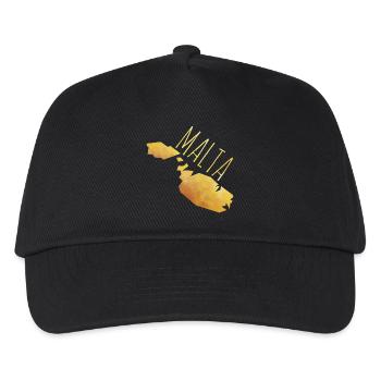 malta - Kinder Basecap - Schwarz - Vorne