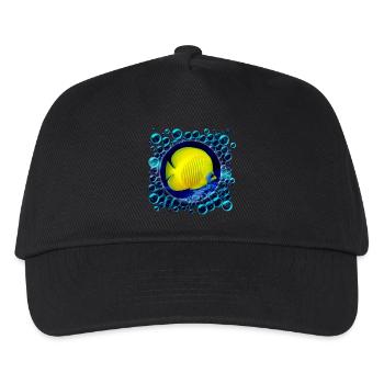 Blubberblasen - Kinder Basecap - Schwarz - Vorne