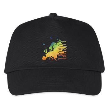 europe - Kids’ Baseball Cap - black - Front