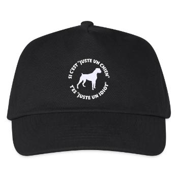 Boxer pas juste un chien - Casquette de baseball Enfant - noir - Devant