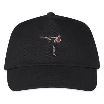 Kickboxer - Kinder Basecap - Schwarz - Vorne
