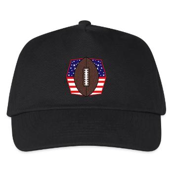 American Football - Kinder Basecap - Schwarz - Vorne