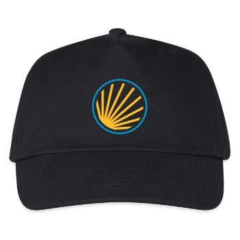 Muschel Symbol - Kinder Basecap - Schwarz - Vorne