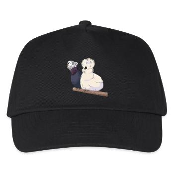 Chickens on the perch - Kids’ Baseball Cap - black - Front