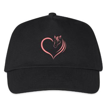 Love Horse - Kids’ Baseball Cap - black - Front