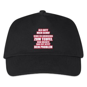 gott ich und der teufel - Kinder Basecap - Schwarz - Vorne