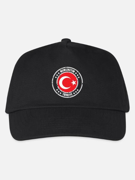 Memleketim Türkiye - Kinder Basecap - Schwarz