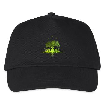 Green Tree - nature tree city urban gift - Kids’ Baseball Cap - black - Front