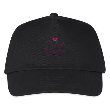 Flamingo Pink Flamingo - Kids’ Baseball Cap - black - Front