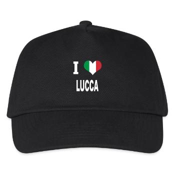 I Love Italy LUCCA - Kinder Basecap - Schwarz - Vorne