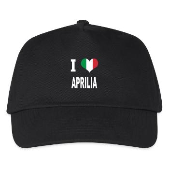 I Love Italy APRILIA - Kinder Basecap - Schwarz - Vorne