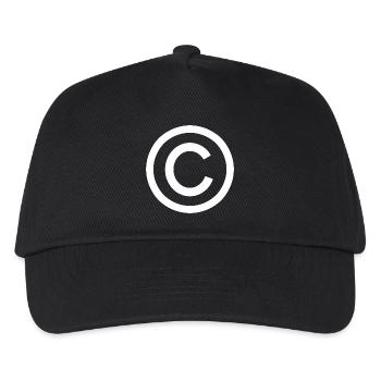 I am protected - Copyright - Kids’ Baseball Cap - black - Front