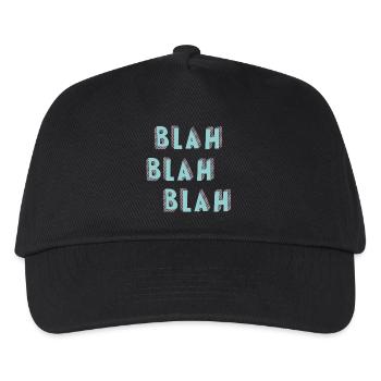 BLAH Print - Kids’ Baseball Cap - black - Front