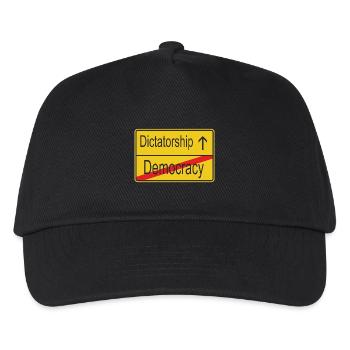 leaving Democracy entering Dictatorship - Kids’ Baseball Cap - black - Front
