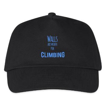 Walls are Meant for Climbing - Kids’ Baseball Cap - black - Front