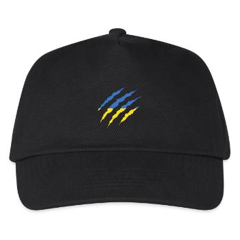 Claw Klaue Laender Ukraine png - Kinder Basecap - Schwarz - Vorne