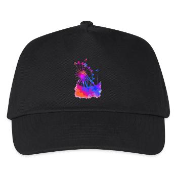 grande roue - Casquette de baseball Enfant - noir - Devant