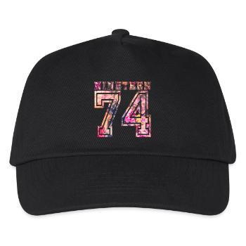 NINETEEN 1974 B - Kids’ Baseball Cap - black - Front