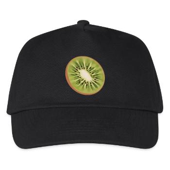 Kiwi - Kinder Basecap - Schwarz - Vorne