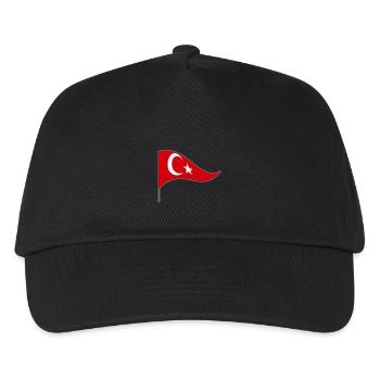Banner. Flag. Country flag. Erdo.Turkey. Turkey. - Kids’ Baseball Cap - black - Front