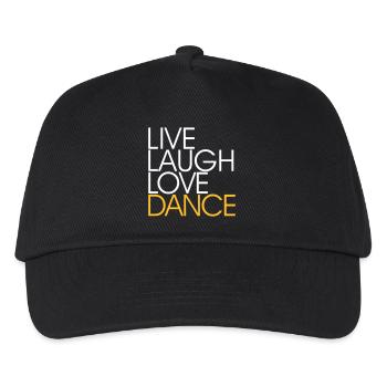 LIVE LAUGH LOVE DANCE - Dance Fashion - Kinder Basecap - Schwarz - Vorne