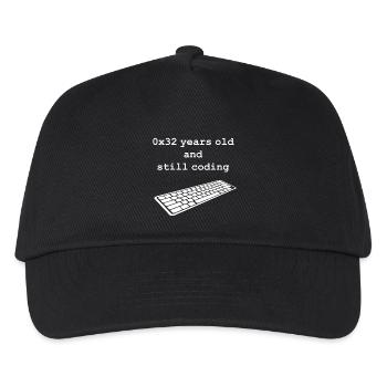 50e anniversaire: 0x32 ans et toujours le codage - Casquette de baseball Enfant - noir - Devant