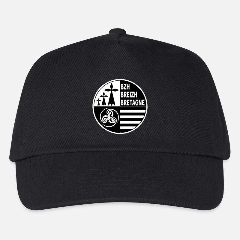 Breirzh Bretagne - Casquette de baseball Enfant - noir
